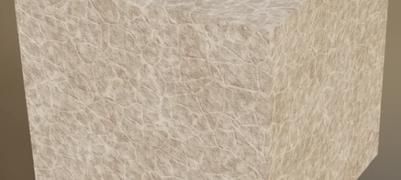 Procedural clay material rendered in Blender by the agent
